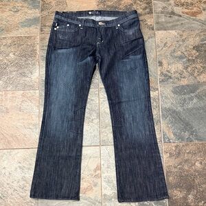 Rock & Republic Dark Indigo Wide Leg Jeans
